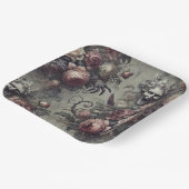 Laugh Lines - Gothic Floral Pappteller (Gewinkelt)