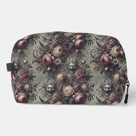 Laugh Lines - Gothic Floral Waschbeutel (Vorderseite)