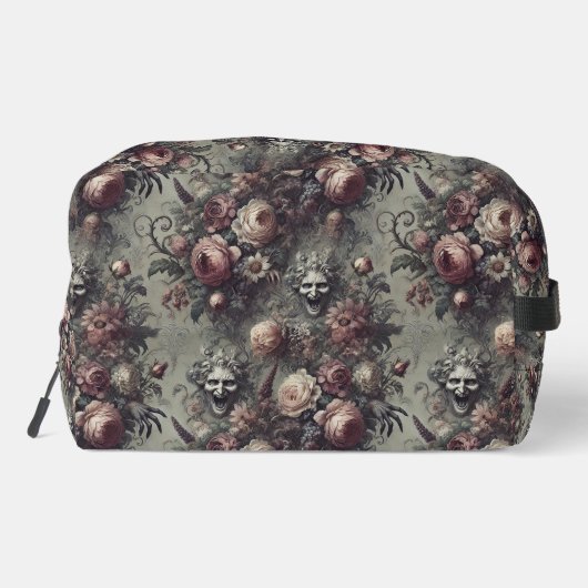 Laugh Lines - Gothic Floral Waschbeutel (Rückseite)