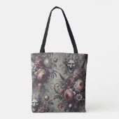 Laugh Lines - Gothic Grotesque Floral Barock Tasche (Rückseite)