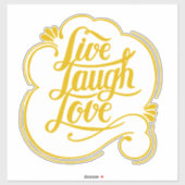 Laugh Love Aufkleber (Blatt)