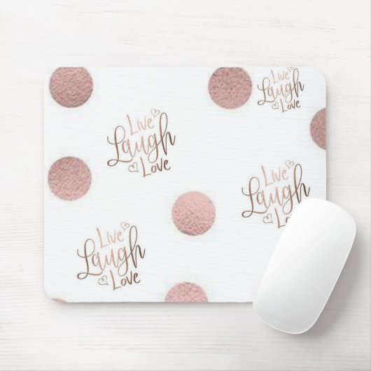 Laugh Love Rose Mouse Pad! Mousepad (Mit Mouse)