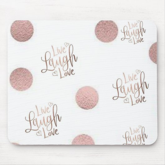 Laugh Love Rose Mouse Pad! Mousepad (Vorne)