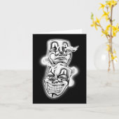 Laugh Now Cry Spater Chicano Tattoo Flash Karte (Gelbe Blume)
