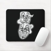 Laugh Now Cry Spater Chicano Tattoo Flash Mousepad (Mit Mouse)