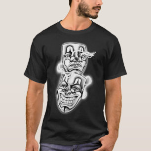 Laugh Now Cry Spater Chicano Tattoo Flash T-Shirt