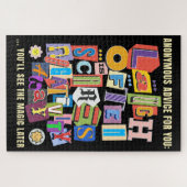 Laugh Oft - Positives Typografie Zitat Design Puzzle (Horizontal)