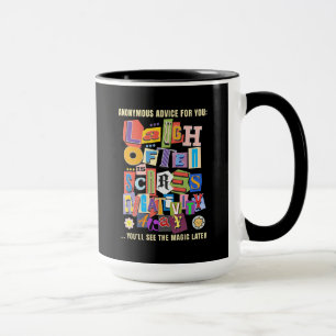 Laugh Oft - Positives Typografie Zitat Design Tasse