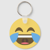 Laugh Out Emoji Schlüsselanhänger (Vorderseite)