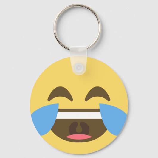 Laugh Out Emoji Schlüsselanhänger (Vorderseite)