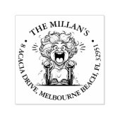 Laugh-out-lautes Oma-Thema Permastempel (Design)