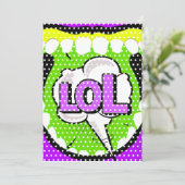 Laugh Out Loud Dankeskarte (Stehend Vorderseite)