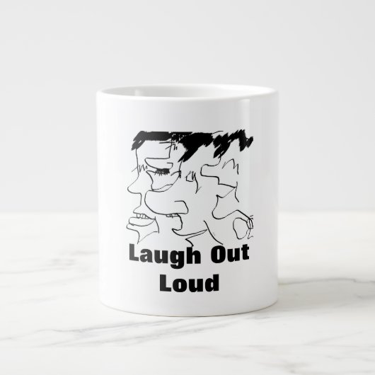 Laugh Out Loud Jumbo-Tasse (Vorderseite)