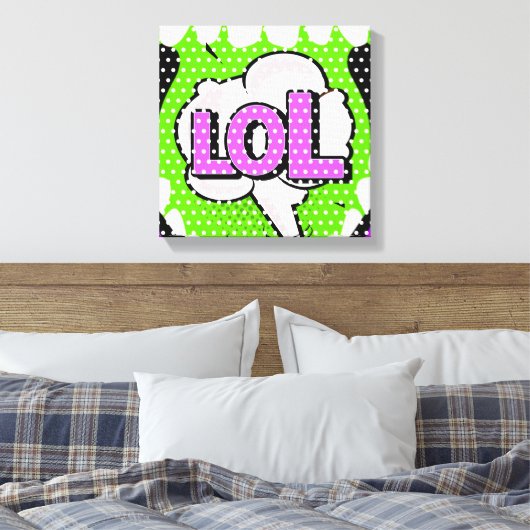 Laugh Out Loud Leinwanddruck (Insitu (Schlafzimmer))