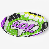 Laugh Out Loud Pappteller (Schrägansicht)