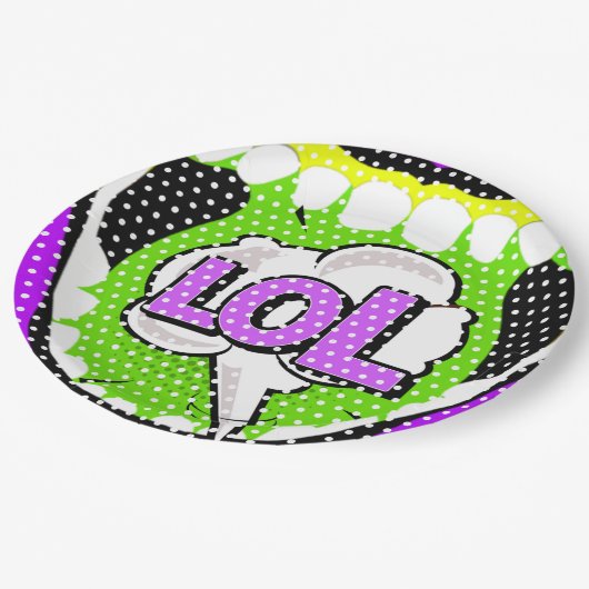 Laugh Out Loud Pappteller (Schrägansicht)