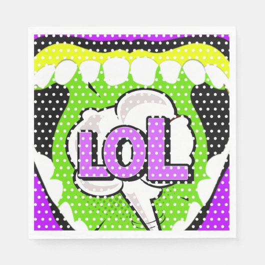 Laugh Out Loud Serviette (Vorderseite)