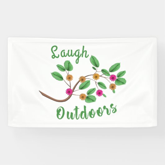 Laugh Outdoor Banner (Horizontal)