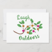 Laugh Outdoor Einladung (Vorderseite)