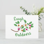 Laugh Outdoor Einladung (Stehend Vorderseite)