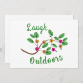 Laugh Outdoor Einladung (Vorne/Hinten)