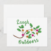 Laugh Outdoor Einladung (Vorne/Hinten)