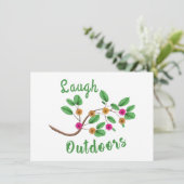 Laugh Outdoor Einladung (Stehend Vorderseite)