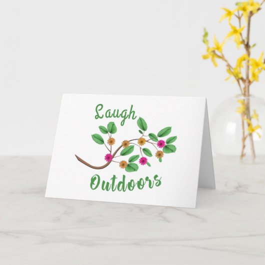 Laugh Outdoor Karte (Gelbe Blume)