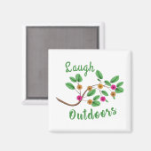 Laugh Outdoor Magnet (Vorderseite/Rückseite)