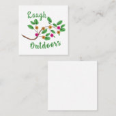 Laugh Outdoor Quadratische Visitenkarte (Vorne/Hinten)