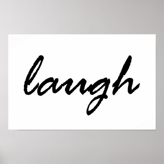 Laugh Poster (Vorne)