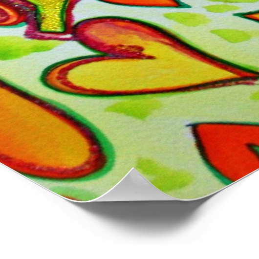 Laugh Poster Print (Glitzer) (Ecke)