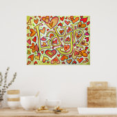 Laugh Print Poster (Küche)