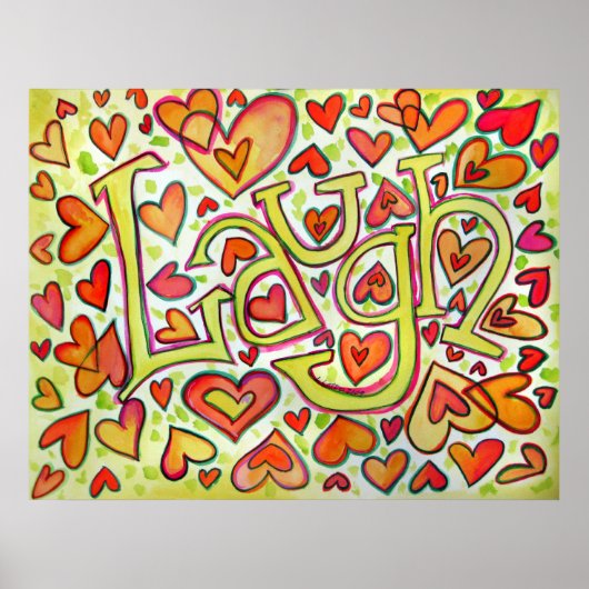 Laugh Print Poster (Vorne)