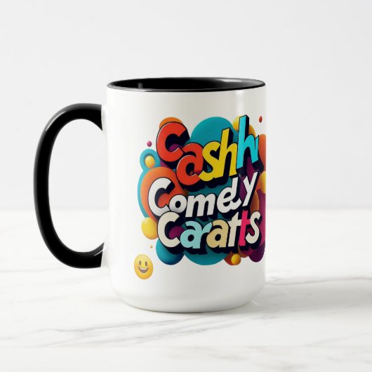 "Laugh & Sparkle" Tasse (Links)