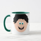Laugh Tasse Boy Dark Hair (Links)