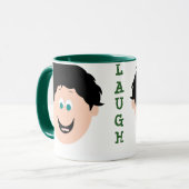 Laugh Tasse Boy Dark Hair (Vorderseite Links)