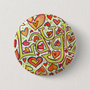 Laugh Word Art Pendant Button Tasten