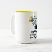Laughable arabische Valentine Romantik غ ز ل ع ر ب Zweifarbige Tasse (Vorderseite Links)