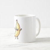 Laughing Banana – Cute Kawaii Illustration Kaffeetasse (VorderseiteRechts)