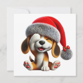 Laughing Beagle Weihnachten (Vorderseite)