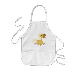 Laughing Cartoon Pony Kochen Schürze