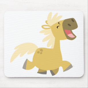 Laughing Cartoon Pony Mousepad