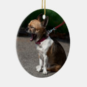 Laughing Chihuahua Keramikornament (Rechts)