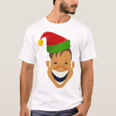 Laughing Christmas Elf T - Shirt (Vorderseite)
