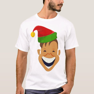 Laughing Christmas Elf T - Shirt