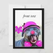 Laughing Dog Einladung (Vorderseite)