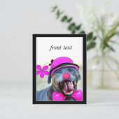 Laughing Dog Einladung (Stehend Vorderseite)