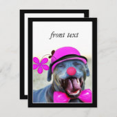 Laughing Dog Einladung (Vorne/Hinten)