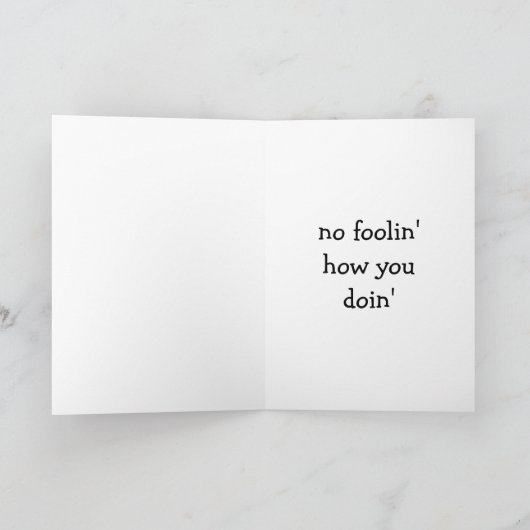 "LAUGHING DONKEY GREETING" FOR "40th" BIRTHDAY Karte (Innenseite)